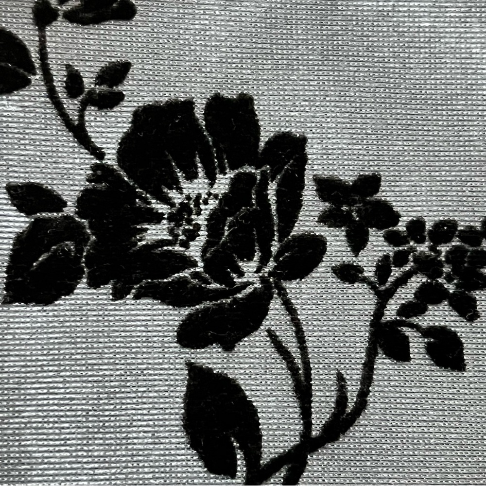 Cider Blue Lace Trim Cropped Camisole Top Velvet Floral Grunge Punk Moto XL - Picture 7 of 8